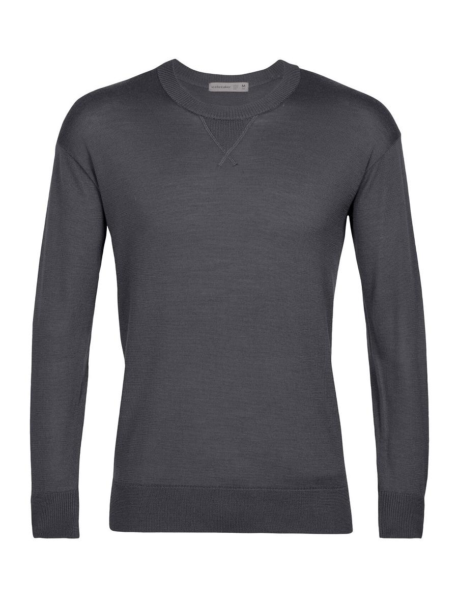 Chandails Icebreaker Cool-Lite™ Merino Nova Sweatshirt Homme Argent Grise | FR 1216CTVE